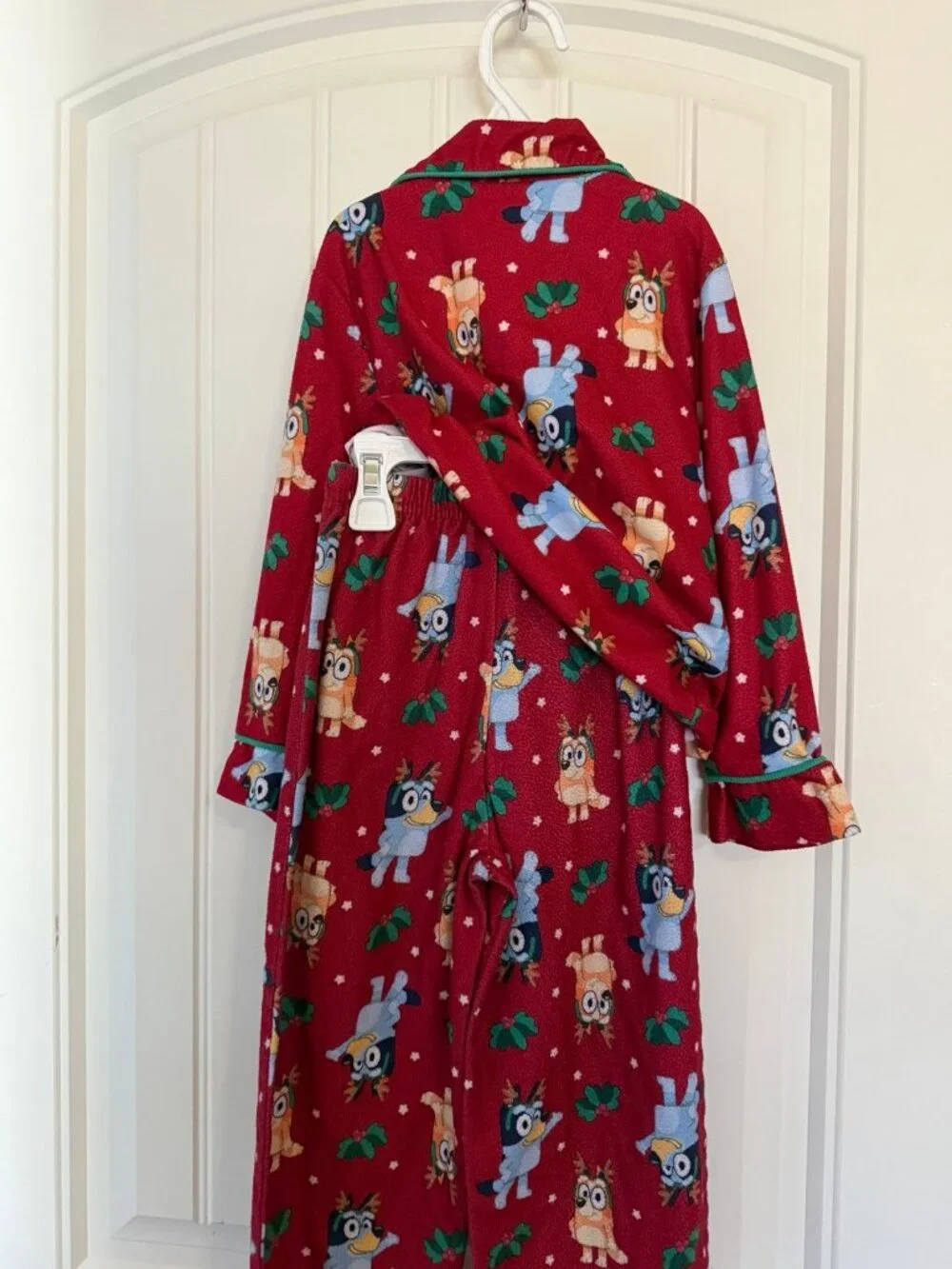 5T bluey holiday pajamas set